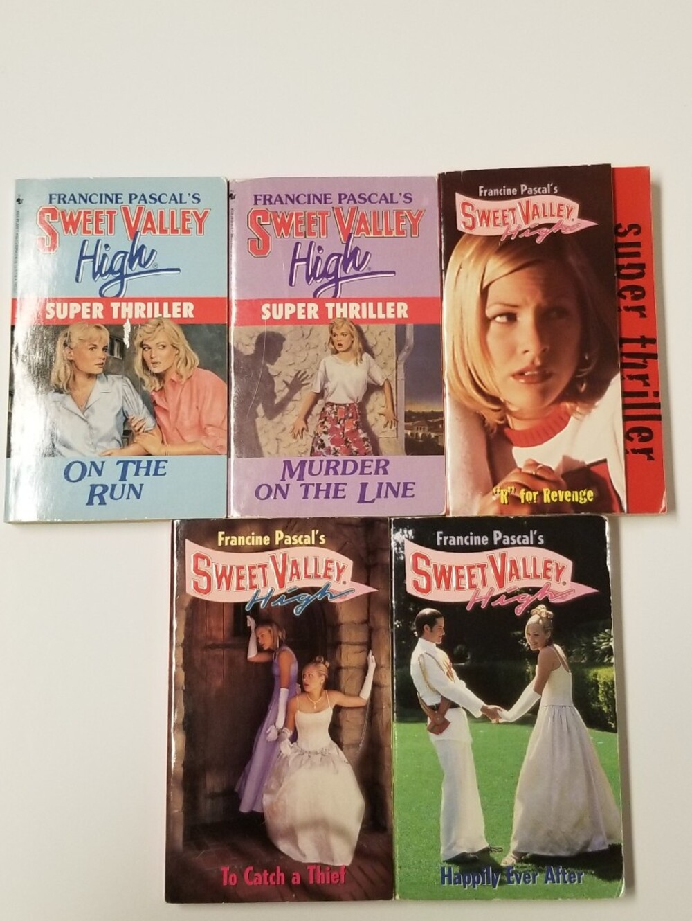 Lot of 5 Sweet Valley High Books by Francine Pascal Super Thriller